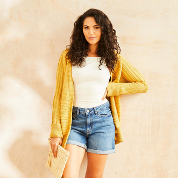 Oyster Cardigan in Rowan Cotton Glace - RM006-00008-ENPFRP - Downloadable PDF