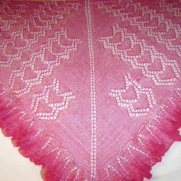 How Do I Love Thee Lace Wrap Shawl