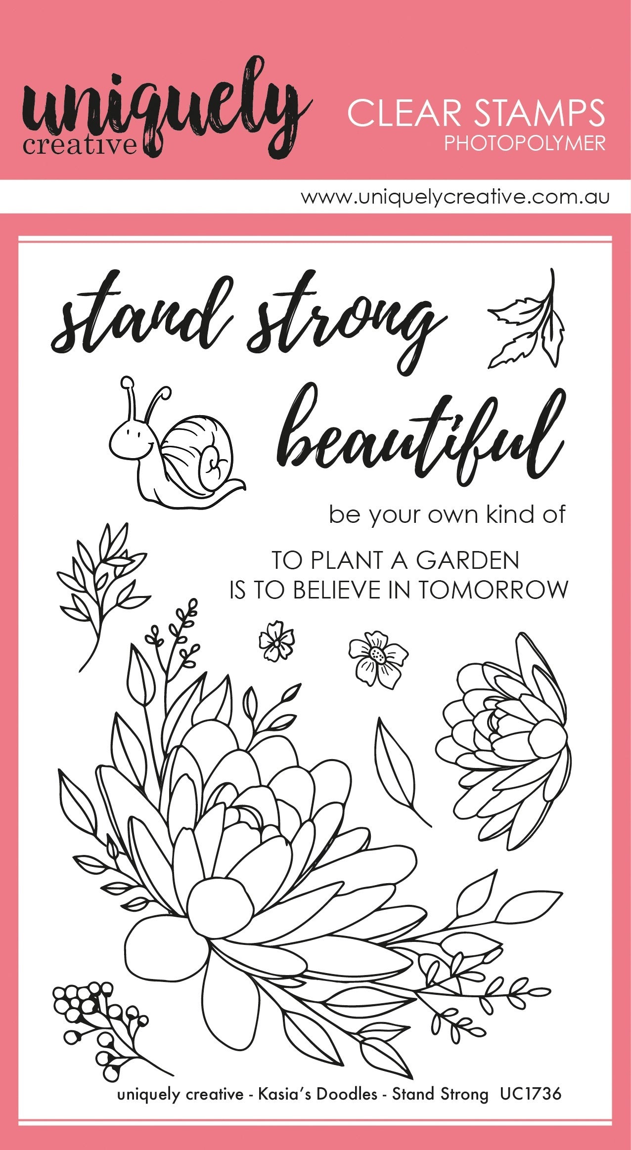 Uniquely Creative 4"X6" Clear Stamps - Stand Strong