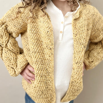 Autumn leaves crochet cardigan