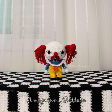Chibi Pennywise Amigurumi Pattern – Cute Mini Crochet PDF