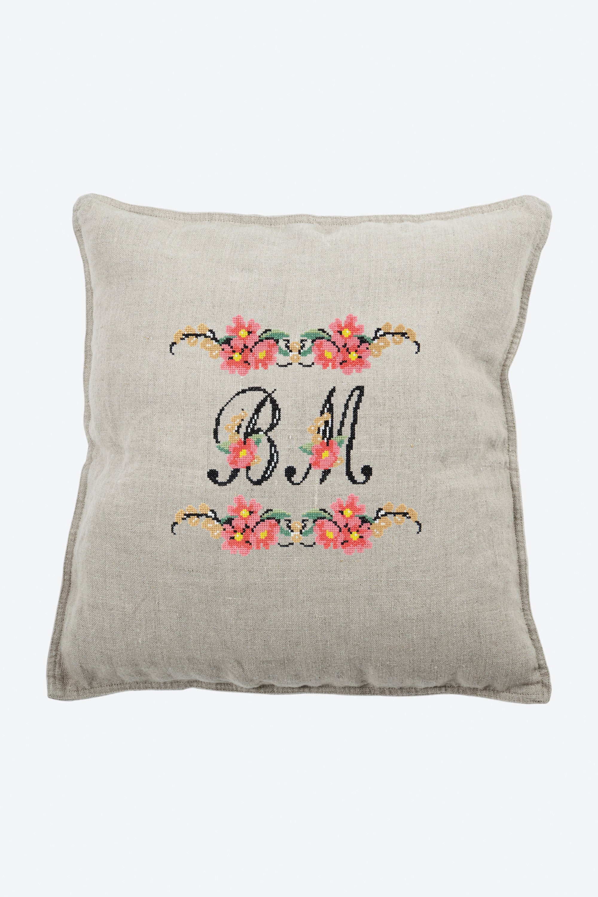 Floral Initials in DMC - PAT0116 - Downloadable PDF