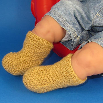 Grandads Socks Baby Booties