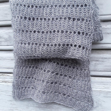 Waffle stitch scarf