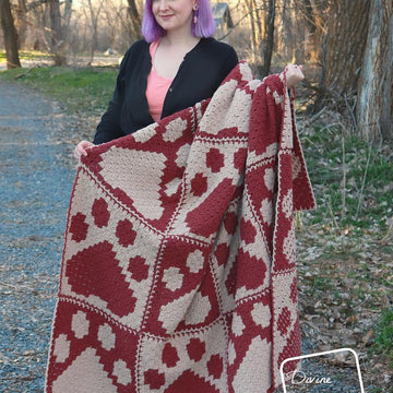 Cute Paw Print C2C Blanket