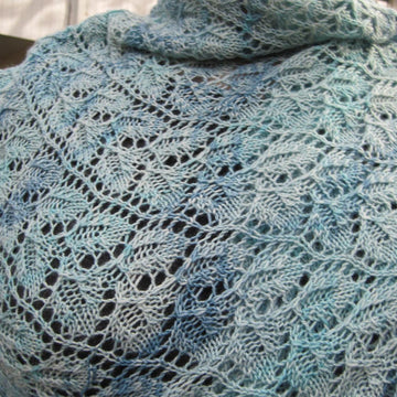 Red Bud Leaf Lace Shawl