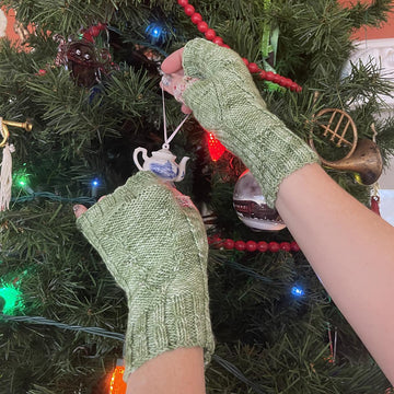 Under the Pines Fingerless Mitts