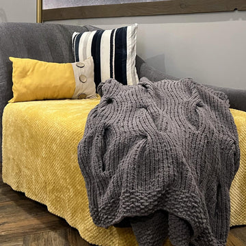 Lazy Cable Blanket