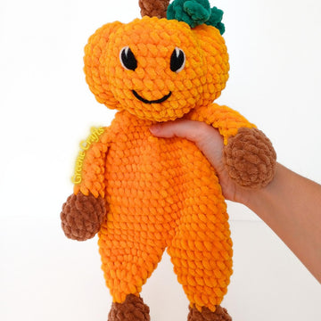 Pumpkin Lovey for Halloween - Low Sew Snuggler Crochet Pattern