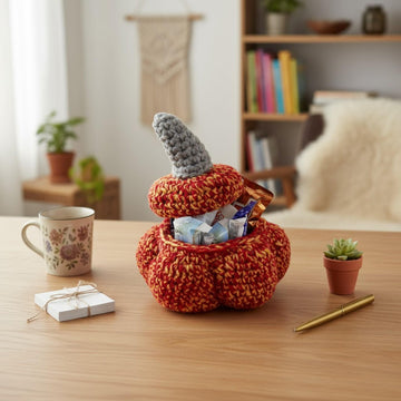 Crochet Pumpkin Box Pattern: Thanksgiving Decor (PDF Pattern)
