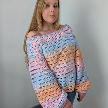 Crochet Summer Sunset Sweater Pattern