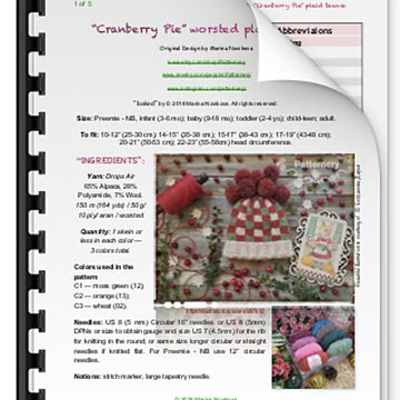 Cranberry Pie Worsted Hat