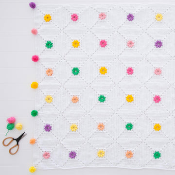 Spring Rainbow Granny Square Pattern