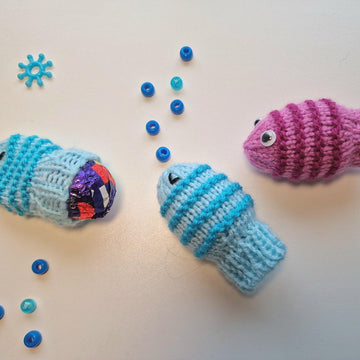 Sea Life Creme Egg Cosies (Octopus, Jelly Fish, Clown Fish - Nemo)
