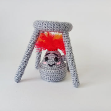 Bunsen Burner Crochet. Chemistry Set Crochet.