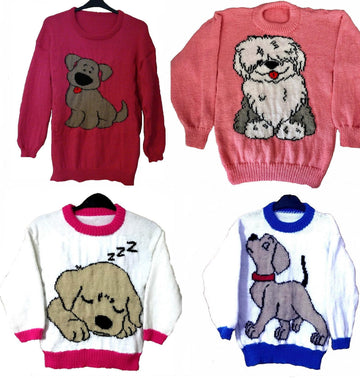 4 x Cute Puppy Dog Jumpers