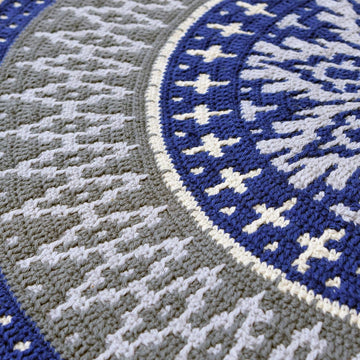 Ocean Time Mandala Rug