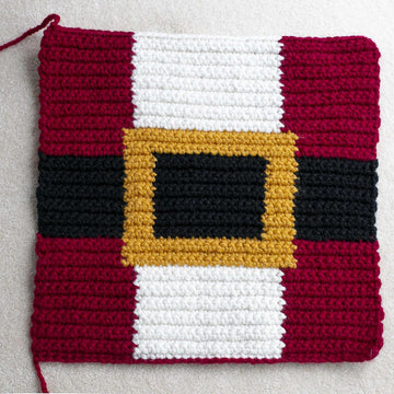 Santa Belt Christmas Pillow