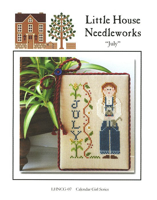 Little House Needleworks Calender Girl July Chart - Leaflet