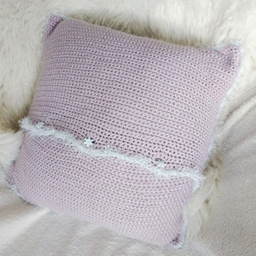 Fluffy Snowflake Cushion