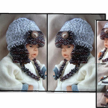 633 KNIT Aviator Hat, Baby to Adult, Unisex