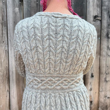 Tie Front Cabled Cardigan