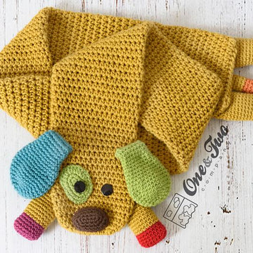 Scrappy the Happy Puppy Scarf