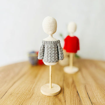 Crochet doll clothes, amigurumi doll clothes, doll outfit, doll sweater, crochet sweater pattern, Basic sweaters, Winter sweaters