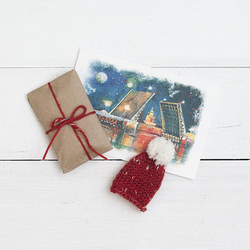Mini Santa hat - Christmas Brooch + Video tips