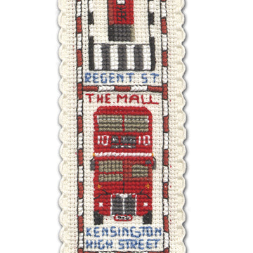 Textile Heritage Streets of London Bookmark Cross Stitch Kit - 19cm x 5cm