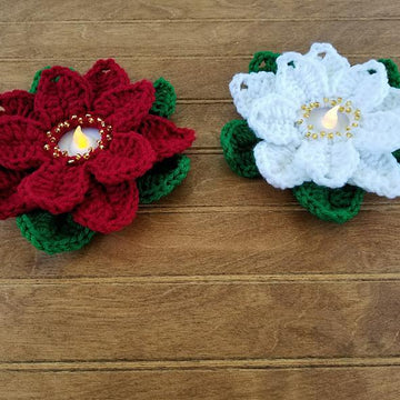 Upcycled Poinsettias