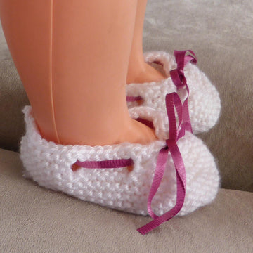 Olivia - Garter stitch baby shoes