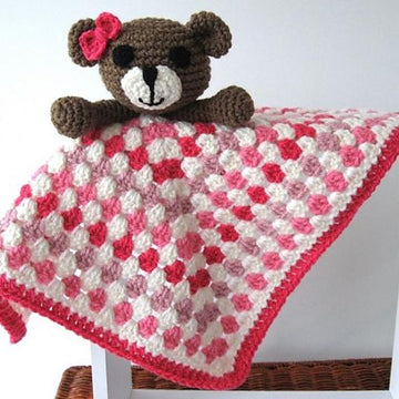 Bear Lovey Security Blanket