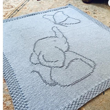 Elephant and Butterfly Blanket
