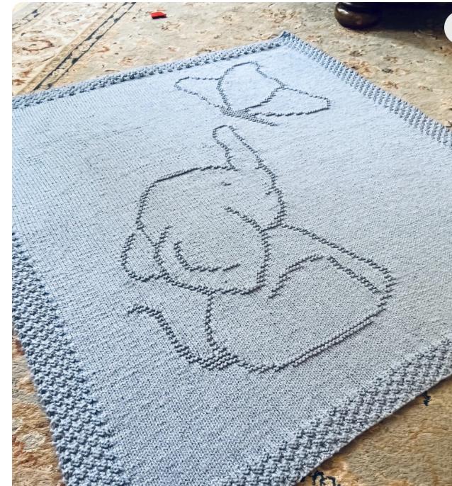 Elephant and Butterfly Blanket