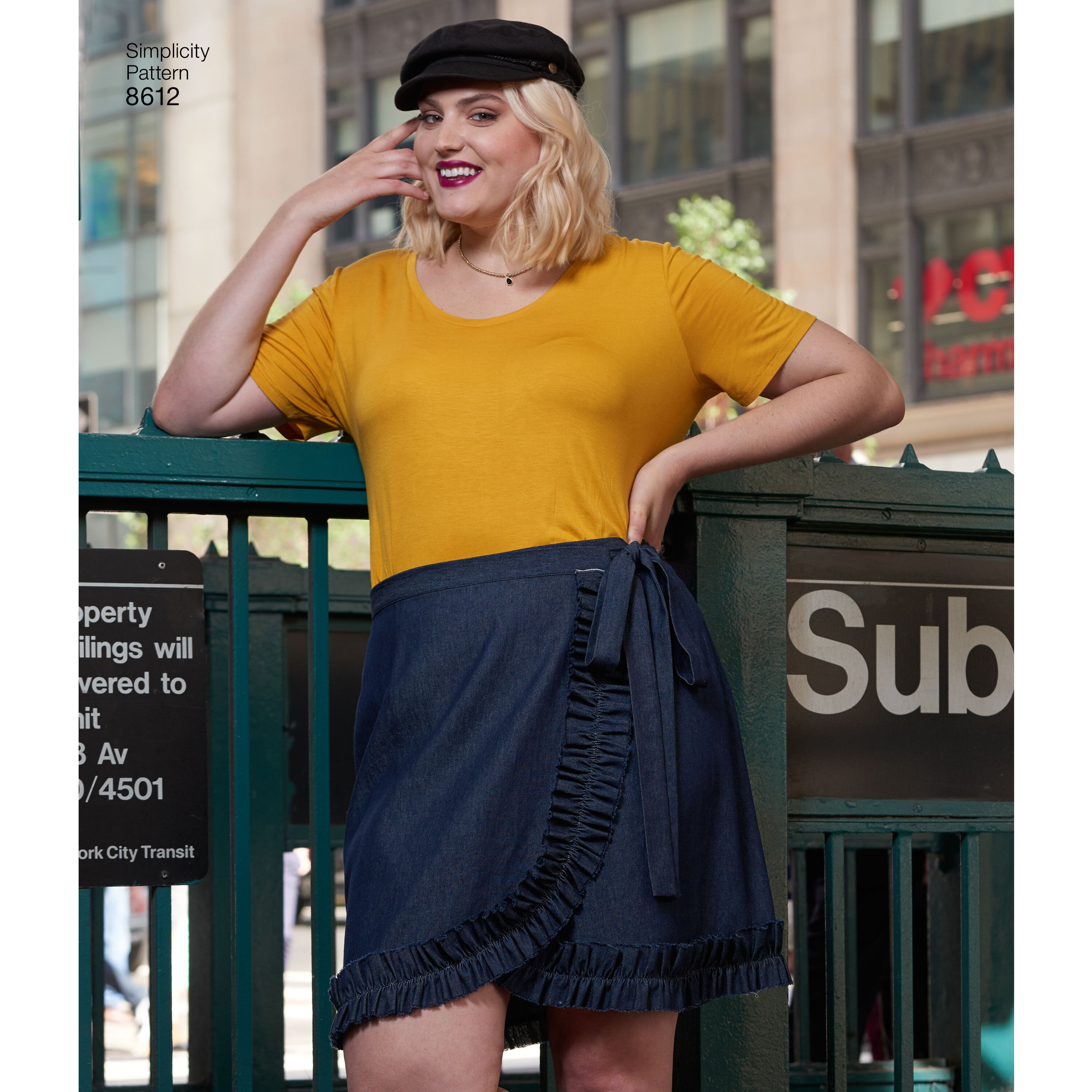 Simplicity 8612 Women's Easy Wrap Skirts by Ashley Nell Tiption - Sewing Pattern