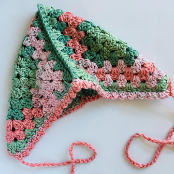 Granny Square Summer bonnet