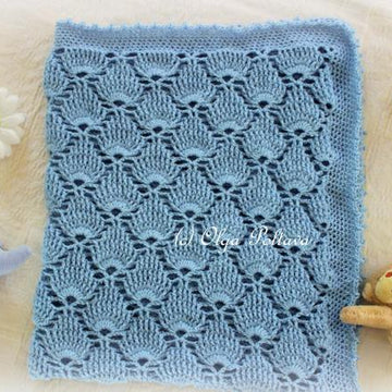 Blue Lace Baby Blanket