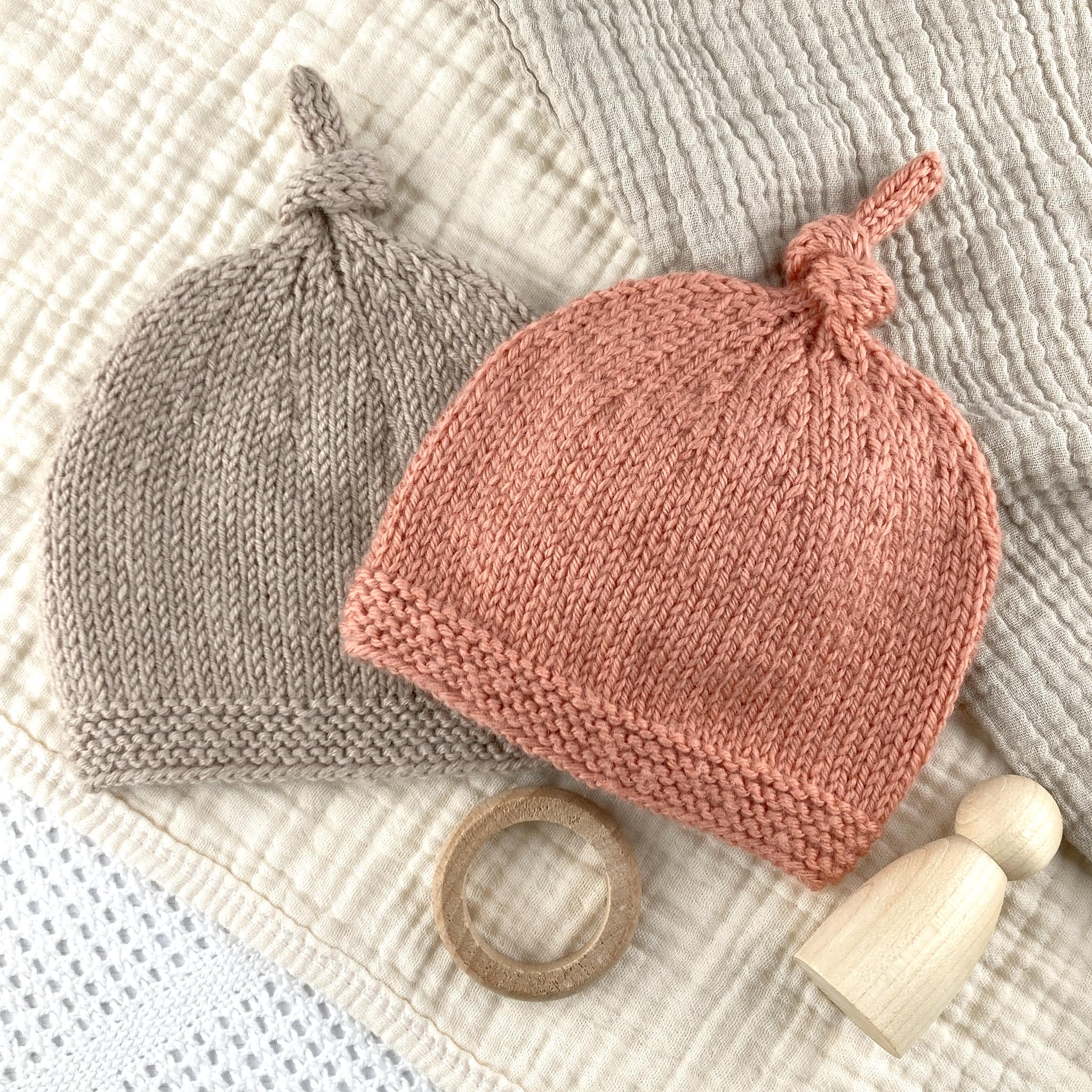 Tegan Baby Hat with Top Knot