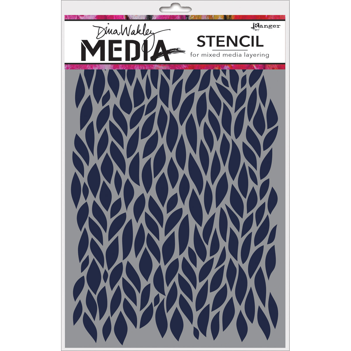 Ranger Dina Wakley Media Stencils 9"X6" - Leafy