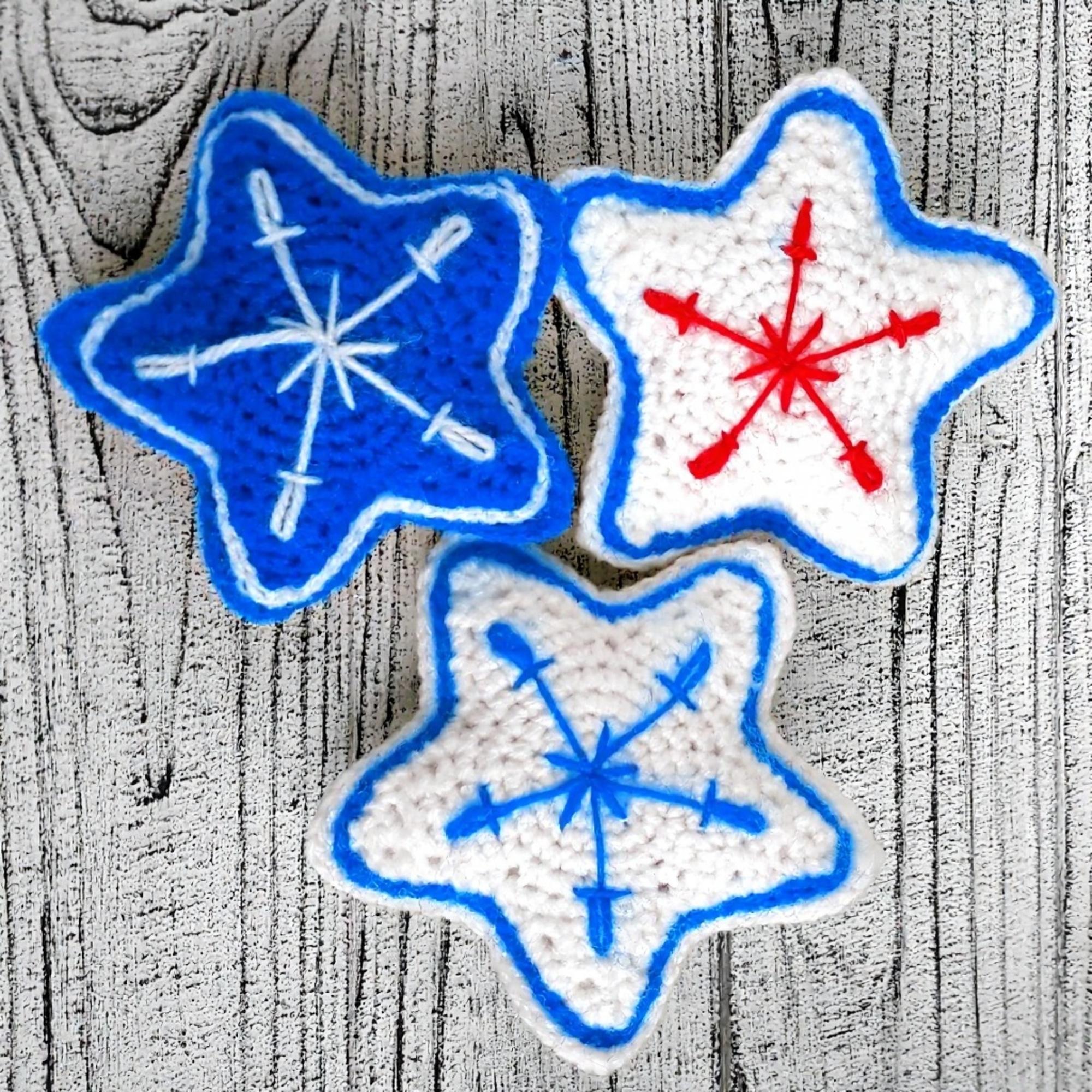 Crochet Christmas Star Ornament Pattern: DIY Xmas Decor (PDF file)