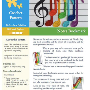 023 Notes Bookmark Ravelry