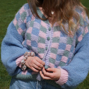 Elmer Cardigan: A Colorful and Textured Knit