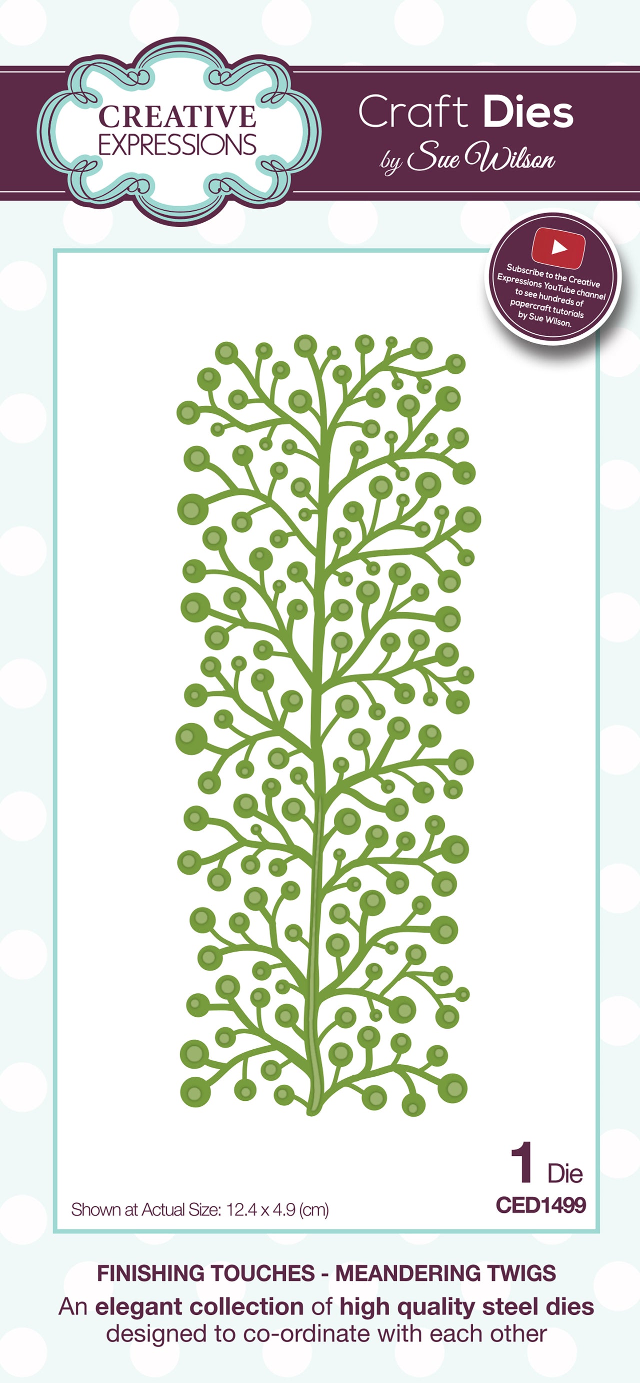 Creative Expressions Craft Dies By Sue Wilson - Finishing Touches-Meandering Twigs