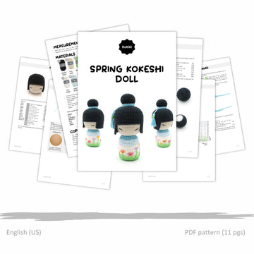 Kokeshi Spring Doll