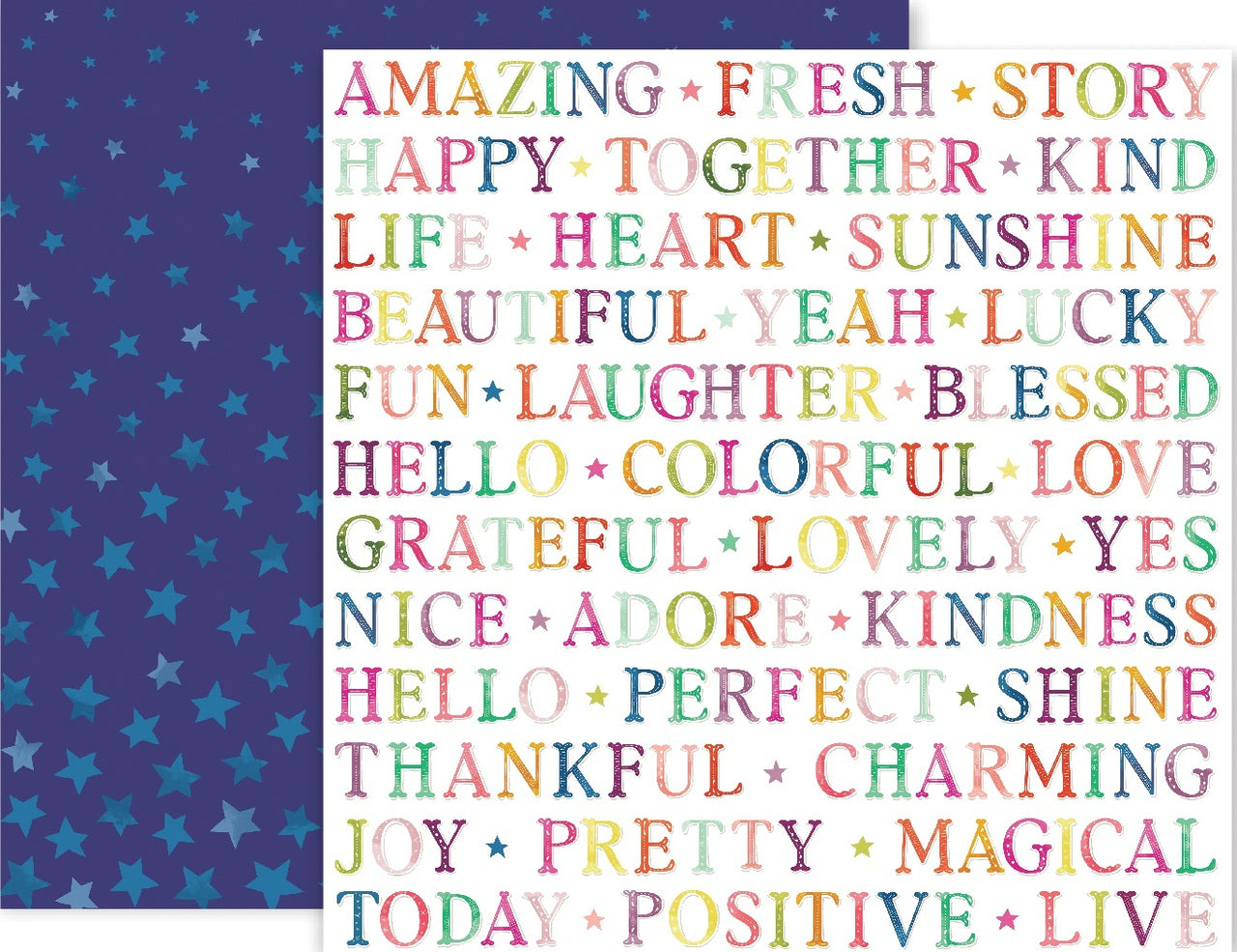 American Crafts Paige Evans Truly Grateful Double-Sided Cardstock 12"X12" 25/Pkg - #13
