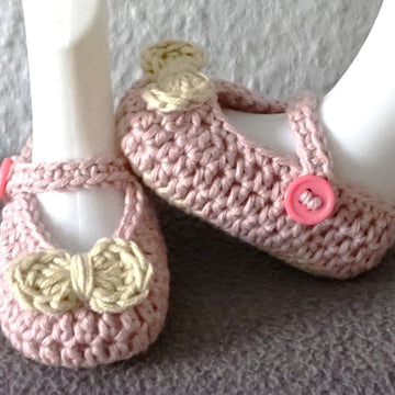 Häkelanleitung Babyschühchen Schleifenzauber