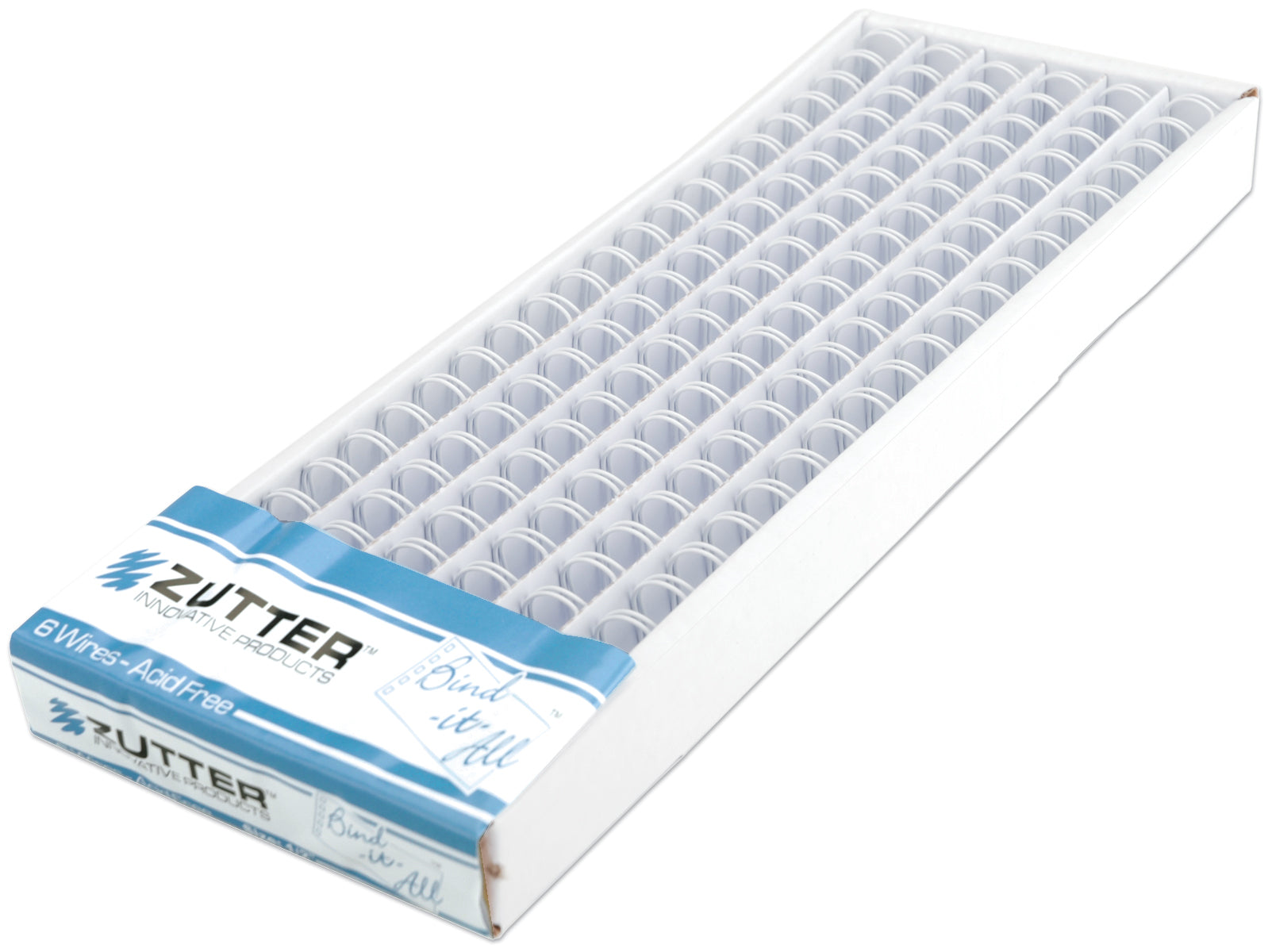 Zutter Bind-It-All OWire .5" 6/Pkg - White
