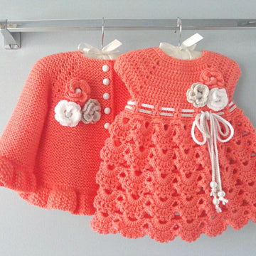 Baby Girl Jacket Baby Dress Knitting Crochet PATTERN