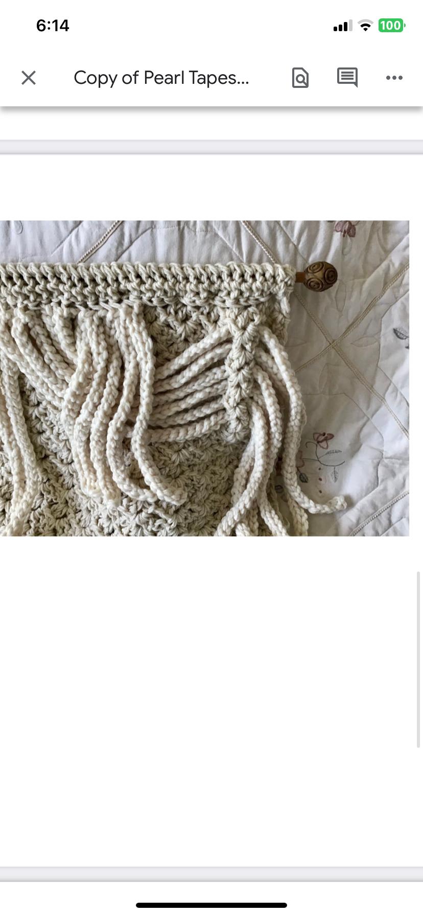 Pearl Tapestry Wall Hanging